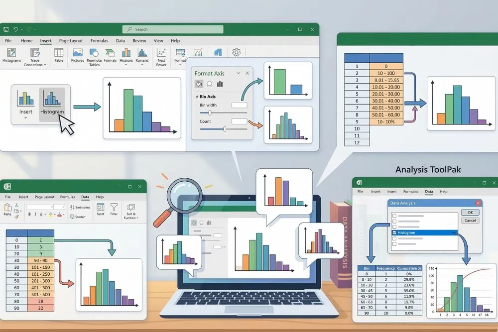 Excelでヒストグラムを作る方法